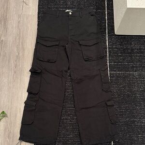 ZARA X RHUIGI Men's Black Cargo Pants